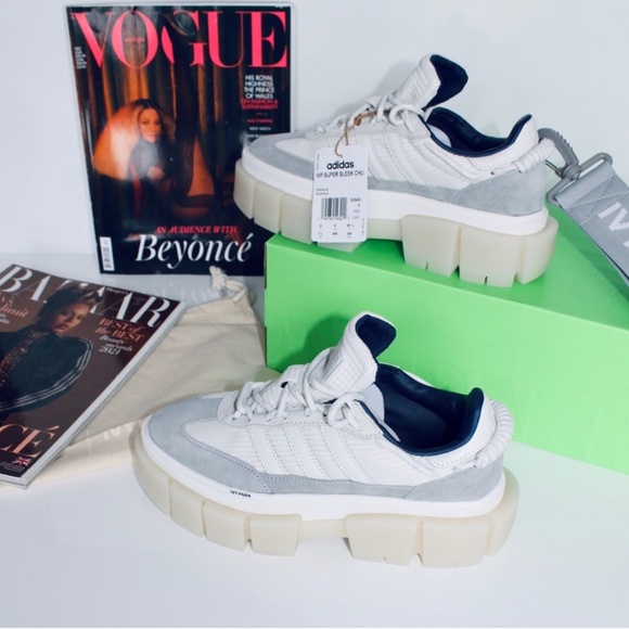 ADIDAS Super Sleek Chunky Beyonce Ivy Park Halls of Ivy White Grey - Picture 4 of 8